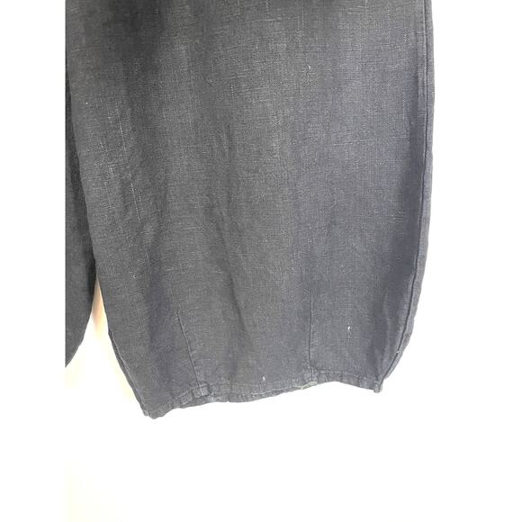 Bryn Walker Black Pullon Pants Lagenlook Balloon Barrel Leg Size Small - Picture 3 of 12